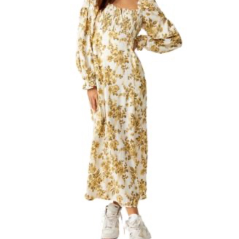 Free People Jaymes mid floral print dress size small